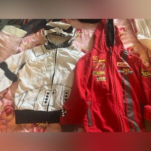 Two Disney Zip Up Jackets size S-7/8